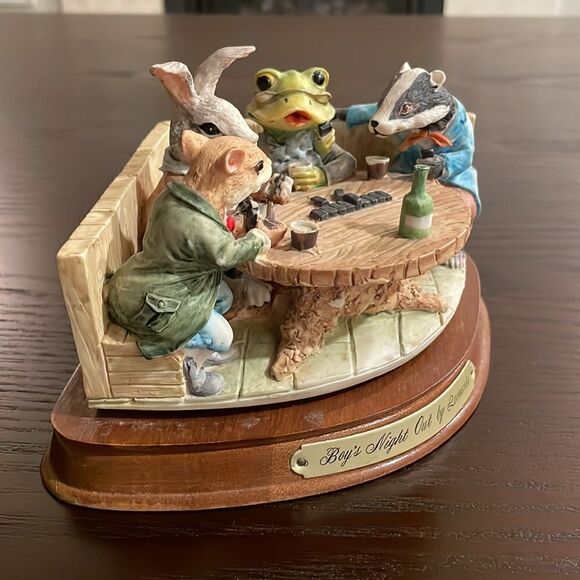 Little Nook Village Boy’s Night Out by Leonardo Animals in Clothes w Dominos - Picture 2 of 8